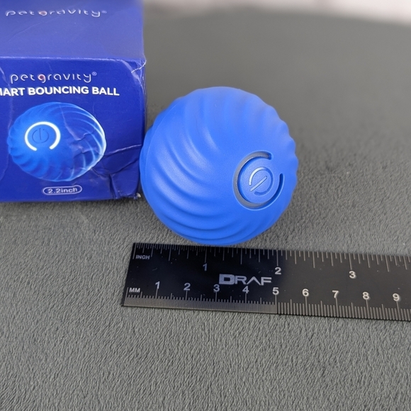 Blue Smart Bouncing Ball for Small Pets - Picture 3 of 5